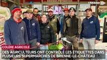 Des agriculteurs ont contrôlé les étiquettes dans plusieurs supermarchés de Brienne-le-Château