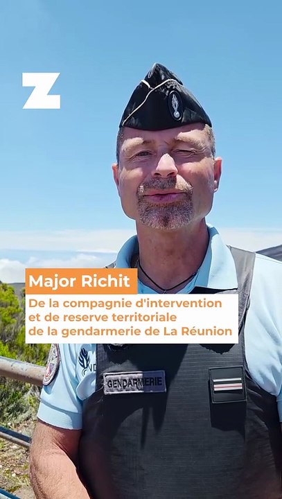 Major Richit - De la compagnie d'intervention et de reserve territoriale de la gendarmerie de La Réunion