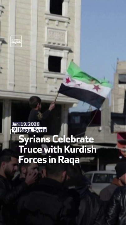 Syrians Celebrate Truce with Kurdish Forces in...