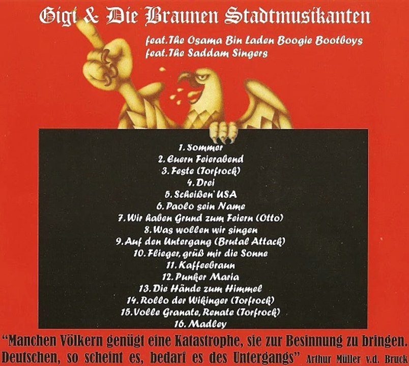 Gigi & Die Braunen Stadtmusikanten - Flieger, grüß mir die Sonne