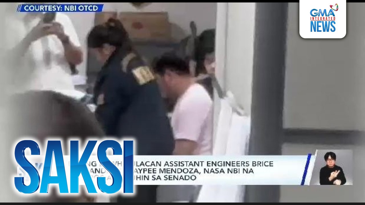 Dating DPWH-Bulacan Assistant Engineers Brice Hernandez at Jaypee Mendoza, nasa NBI na matapos arestuhin sa Senado | Saksi