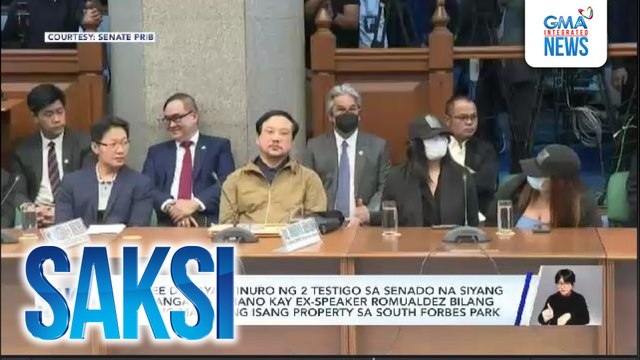 Curlee Discaya, itinuro ng 2 testigo sa senado na siyang nagpangalan umano kay Ex-Speaker Romualdez bilang bagong may-ari ng isang property sa South Forbes Park | Saksi