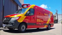 Homem é socorrido pelo Corpo de Bombeiros em empresa no Centro de Cascavel