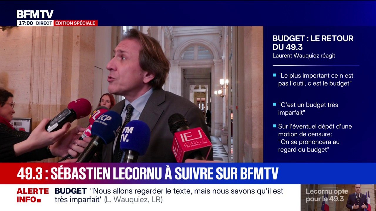 Adoption du budget par 49.3: "Ce 49.3 ne donnera pas lieu à une censure des socialistes", affirme Jérôme Guedj, député PS