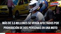 Más de 3.5 millones de peruanos se verán afectados por prohibición de dos personas en una moto, según motociclistas