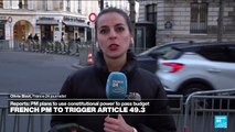 French PM to force budget bill through parliament 