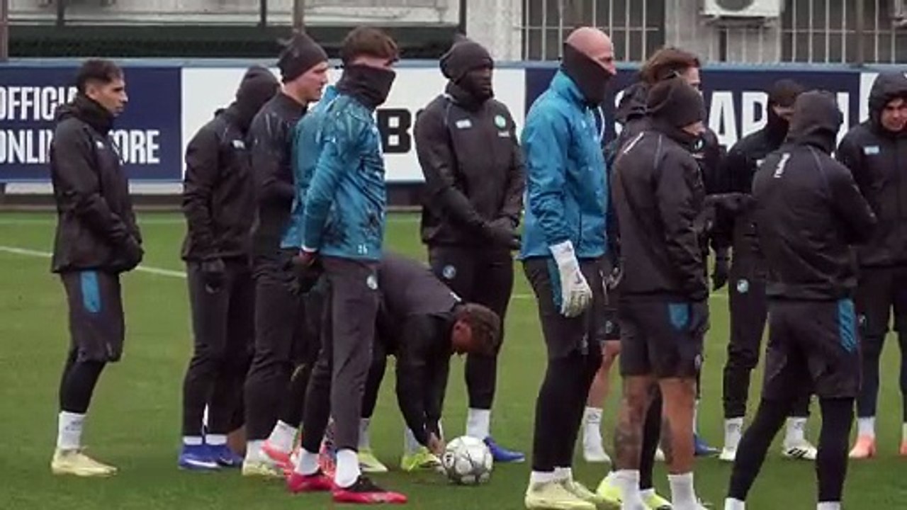 Conte leads Napoli training ahead of copenhagen UCL trip