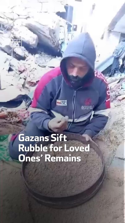 Gazans Sift Rubble for Loved  Ones’ Remains