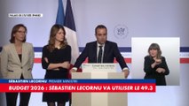Budget 2026 : les explications de Sébastien Lecornu