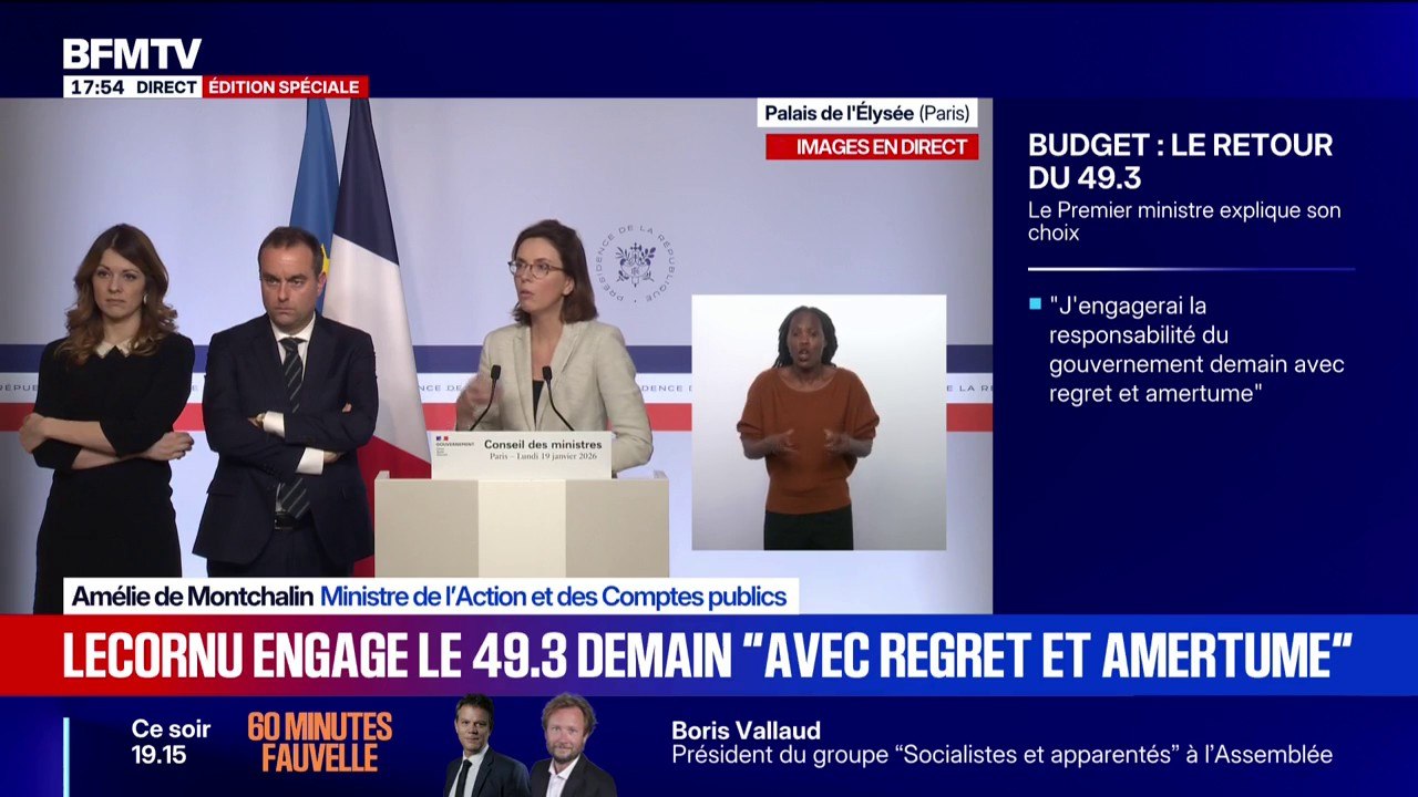 "Un milliard d'euros d'économies" par le biais des achats publics pour tenir le déficit, détaille Amélie de Montchalin, ministre de l'Action et des Comptes publics