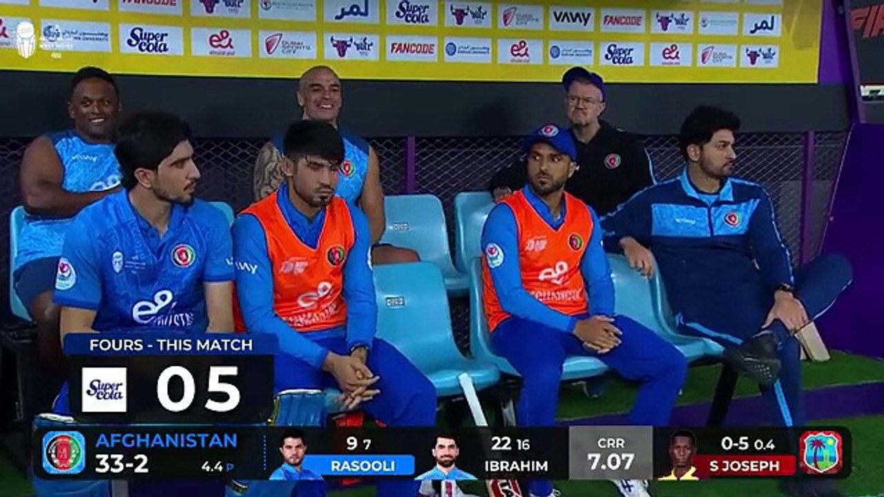 Afghanistan vs West Indies 1st T20I Highlights | 1st Innings | January 19, 2024 | Dubai | ACB | 321J