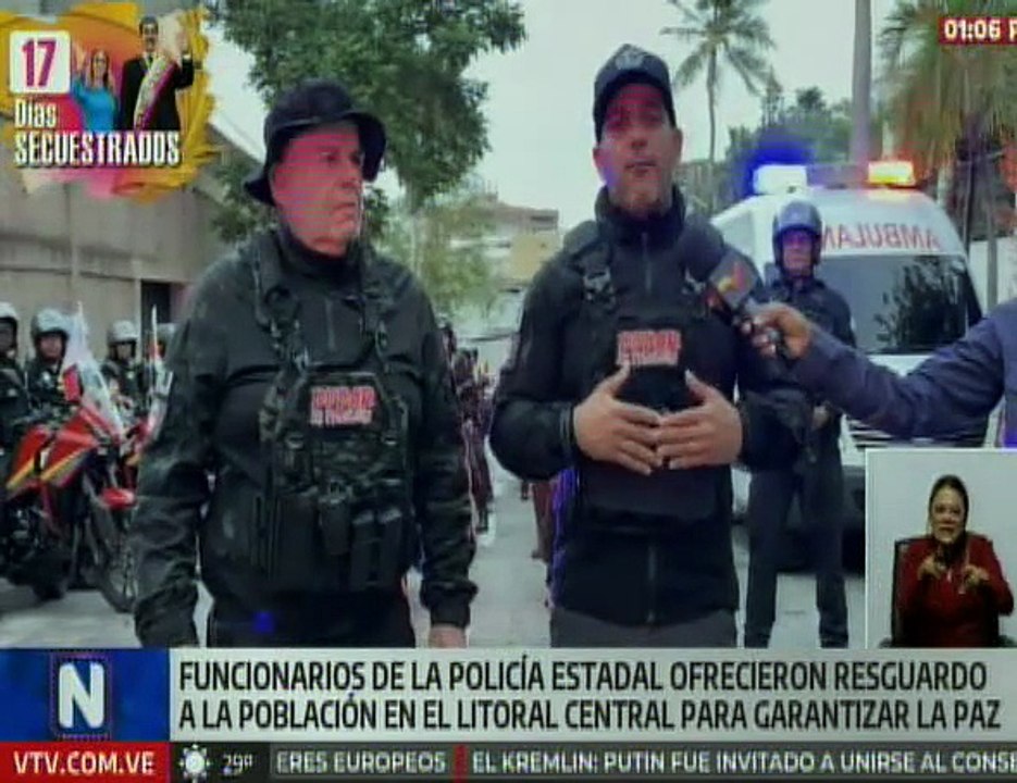 Autoridades policiales del edo. La Guaira garantizan la seguridad para todos los ciudadanos