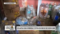 Intensas lluvias en Sacaba dejan a familias sin hogar e infraestructuras con daños significativos