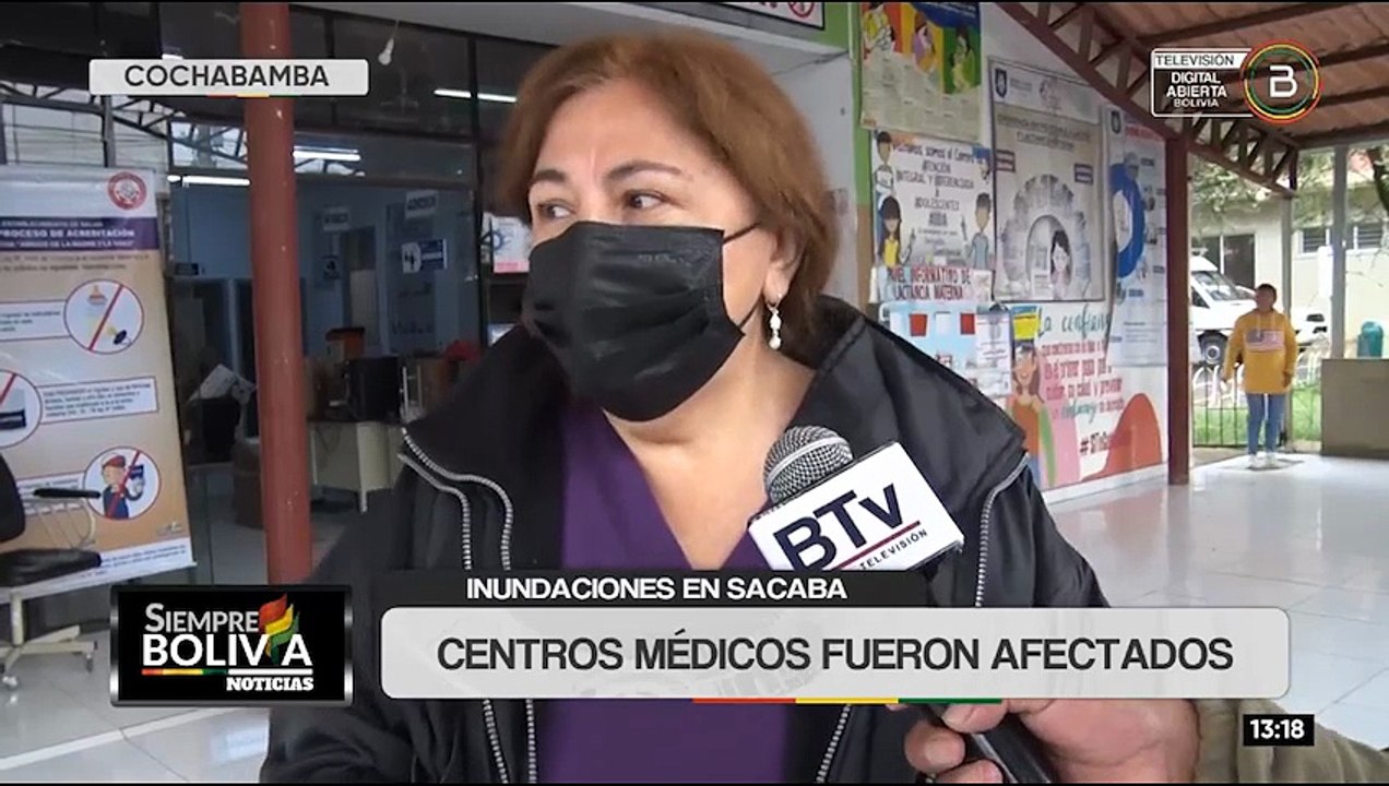 Hospitales suspenden atención por inundaciones; pacientes de emergencia serán derivados a otros centros de salud en Cochabamba