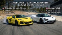 Chevrolet Corvette ZR1 mit 1.064 PS & McLaren 765LT mit 765 PS im Vergleich