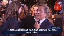 El diseñador italiano Valentino Garavani fallece a los 93 años