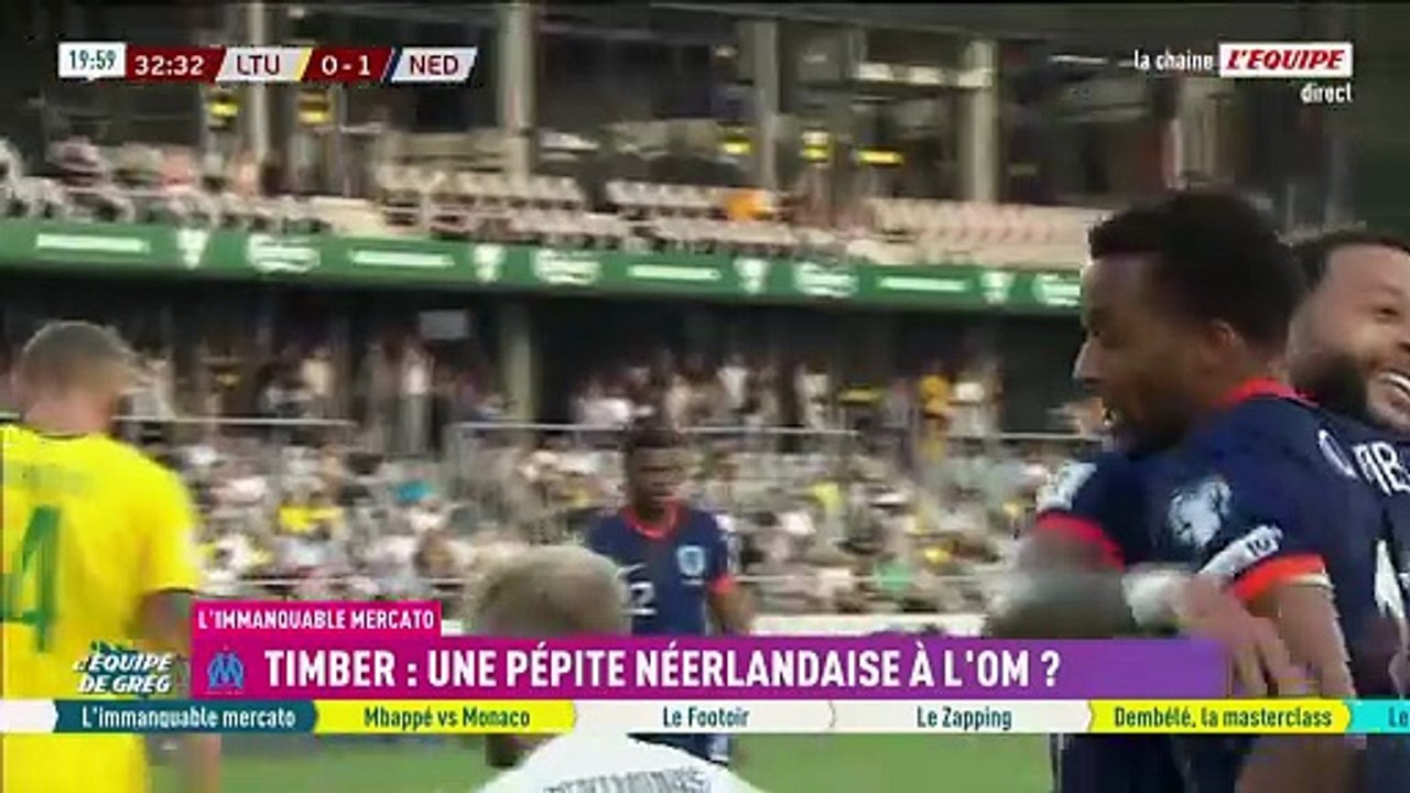 L'OM sur la piste du milieu de Feyenoord Quinten Timber - Foot - Transferts