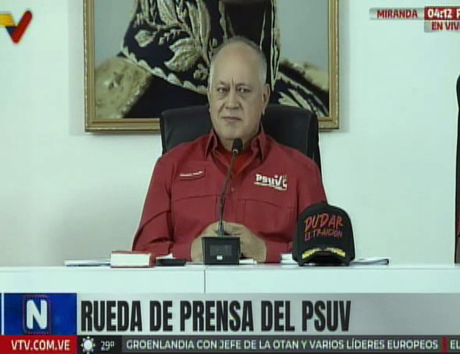 Diosdado Cabello: Aquí no nos detenemos, seguimos avanzando para garantizar la paz de los venezolanos