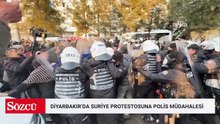 Diyarbakır’da Suriye protestosuna polisten biber gazlı müdahale