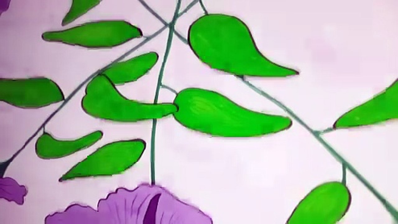 Textile patterns, how to paint, poster colours tutorial