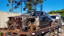 ‘Depenado’: Patrulha Rural encontra Audi A5 que havia sido roubado à mão armada em Cascavel
