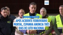 Pedro Sánchez decreta três dias de luto pela tragédia de Adamuz: 