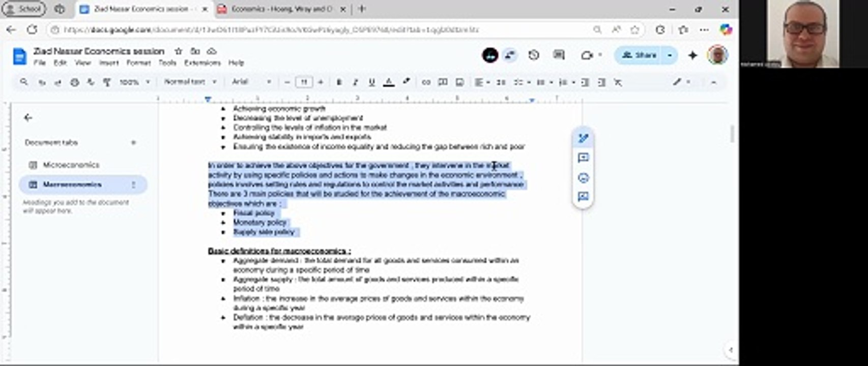IBDP Macroeconomics - Inflationary and deflationary gaps , macroeconomic policies