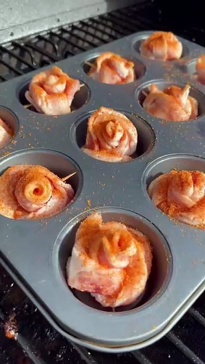 Bacon Roses or Roses for V Day #roses #bacon #vday #valentinesday