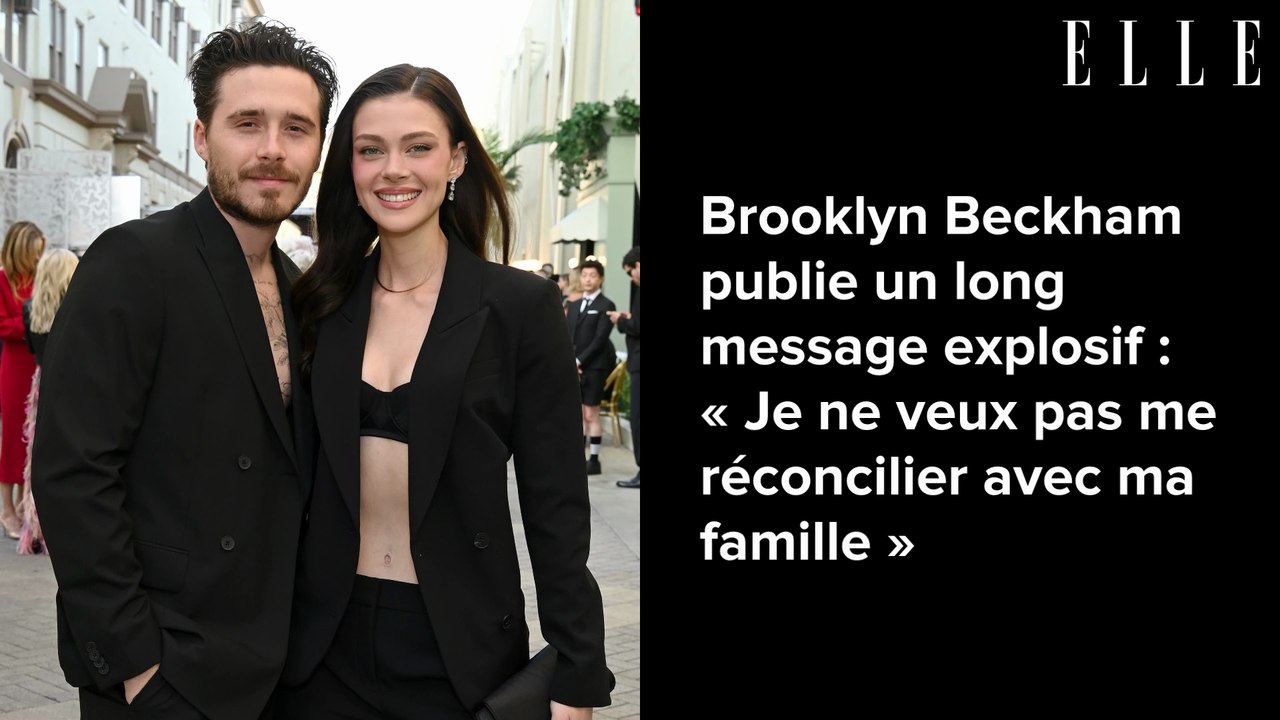 Brooklyn Beckham publie un long message explosif : « Je ne veux pas me réconcilier avec ma famille »