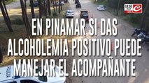 En Pinamar si das alcoholemia positivo puede manejar el acompañante