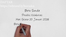Kode Syair Boru Sunda Hari Selasa 20 Januari 2026 #PakTuntung
