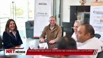 Firma Emilio de Hoyos convenio de colaboración con ICATEC