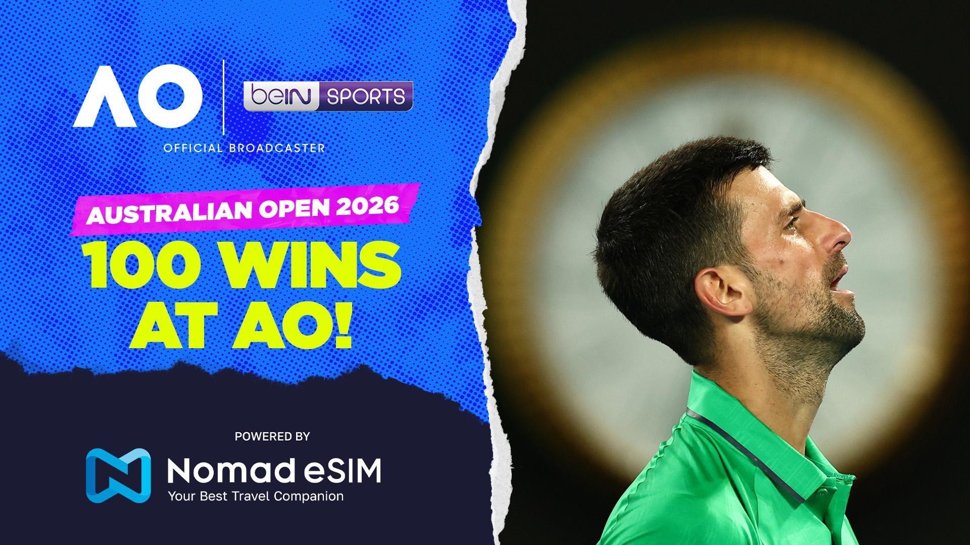Novak Djokovic celebrates 100 wins at AO! | Australian Open 2026 ...