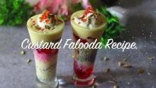Easy Creamy Custard Falooda Recipe | Healthy, Cold & Refreshing Drink!
