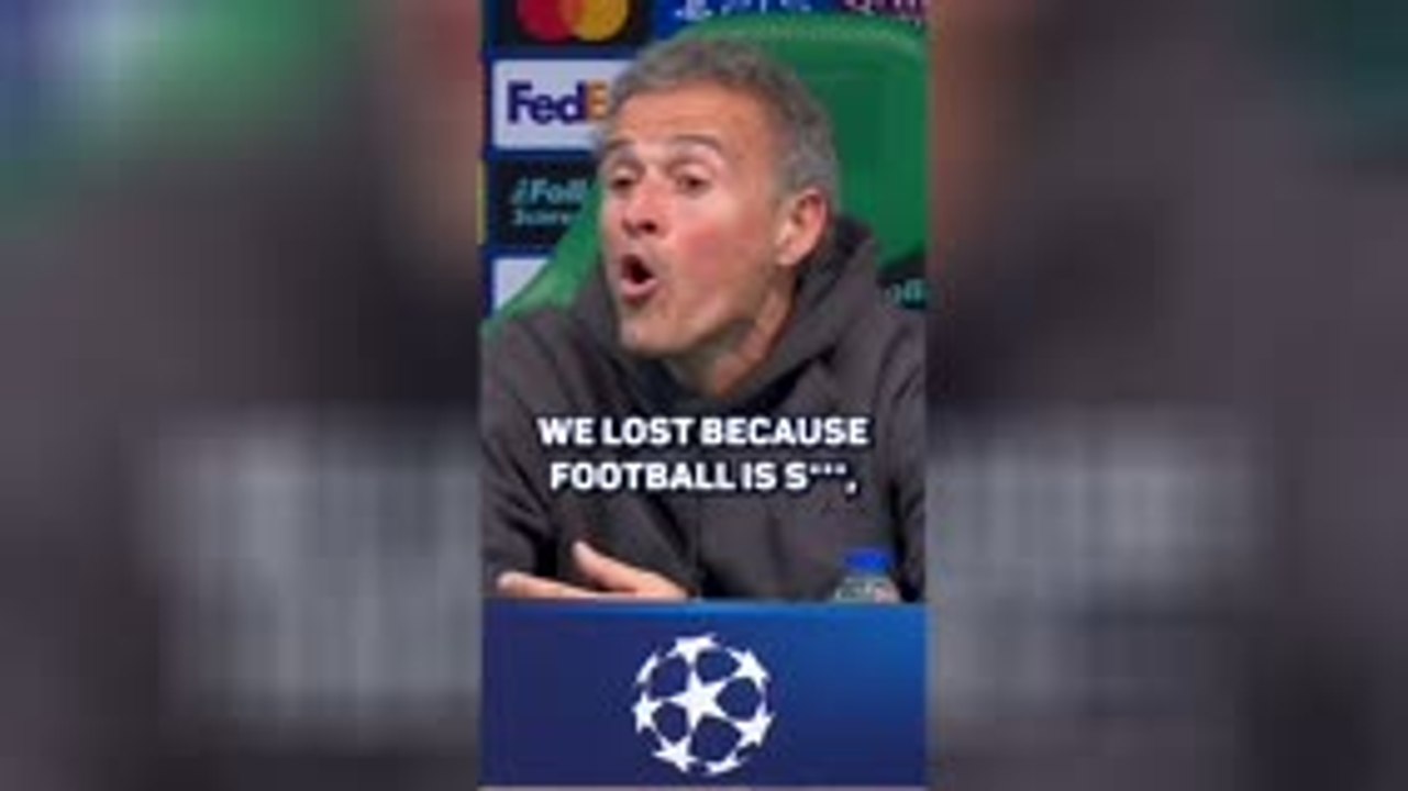 Enrique declares 'football is s***' after late PSG loss