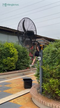 Mingletec brushless DC motor industrial wall fan #bldc #industrial #wallfan #manufacturer #fyp