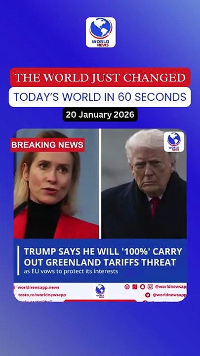 Trump says he will '100%' carry out Greenland tariffs threat, as EU vows to protect its interests