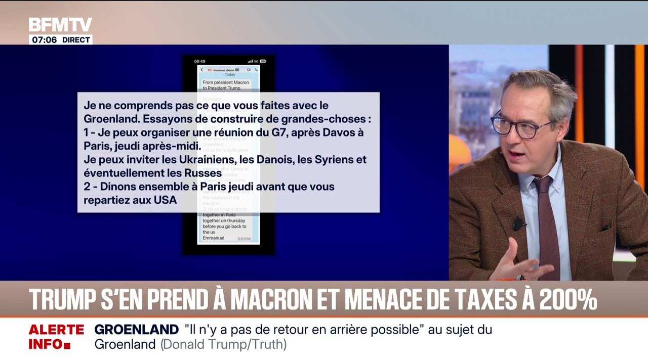 Groenland: Donald Trump publie un SMS d'Emmanuel Macron sur son réseau Truth Social
