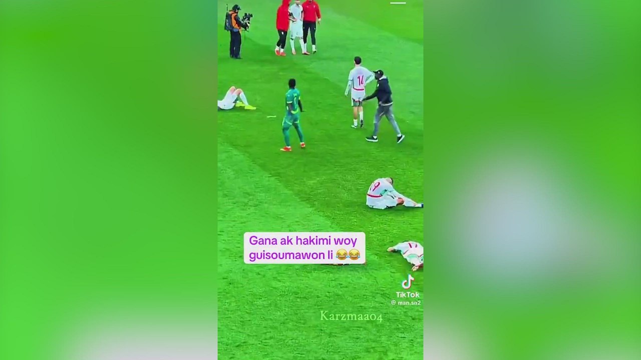 La burla de Pape Gueye a Achraf tras ganarle la Copa África que se está viralizando en España