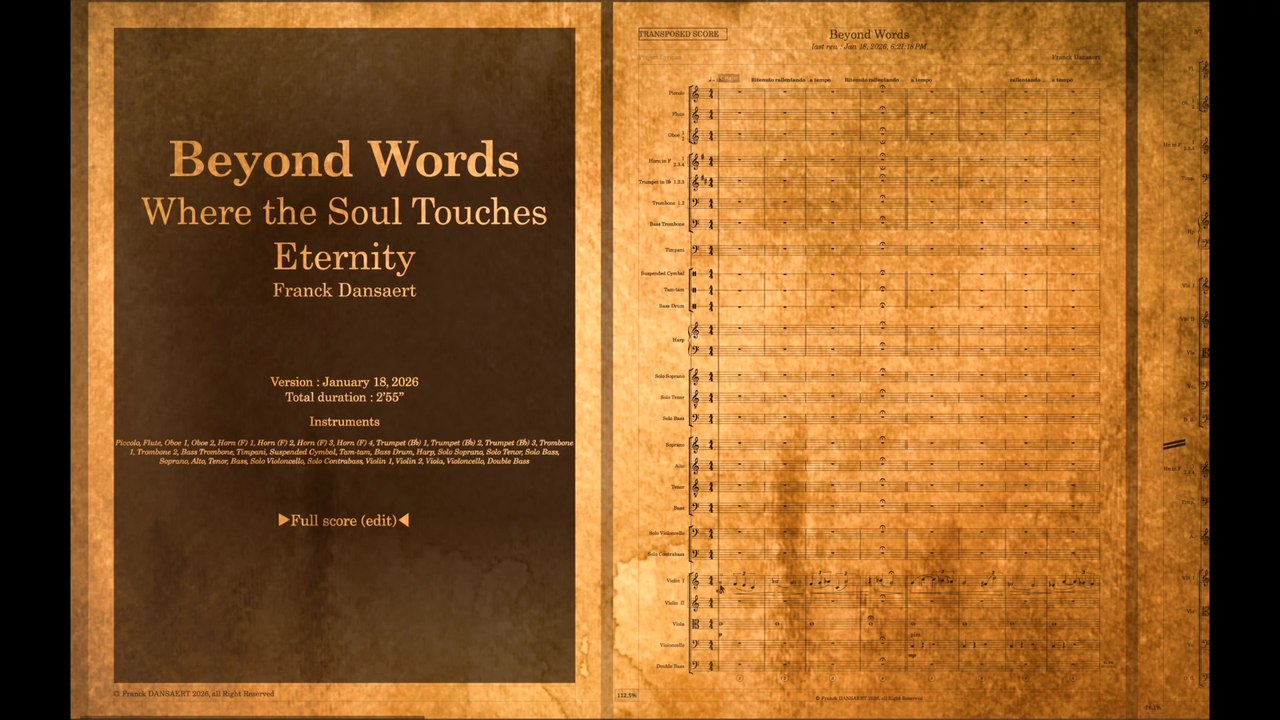 Beyond Words (musique originale) | Musique symphonique
