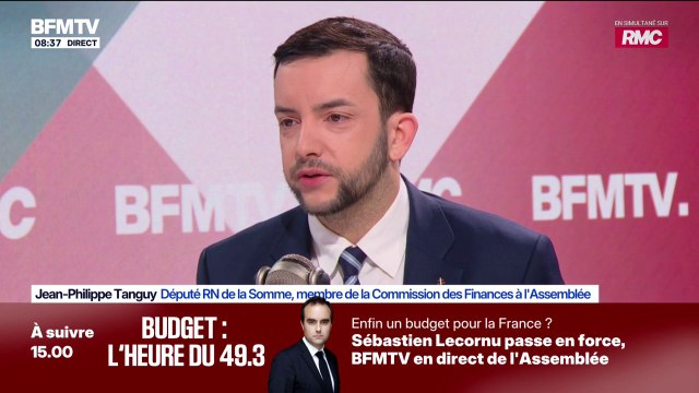 Budget 2026: On votera forcément la censure [...] car les impôts n'ont pas baissé , assure Jean-Philippe Tanguy, député Rassemblement national de la Somme