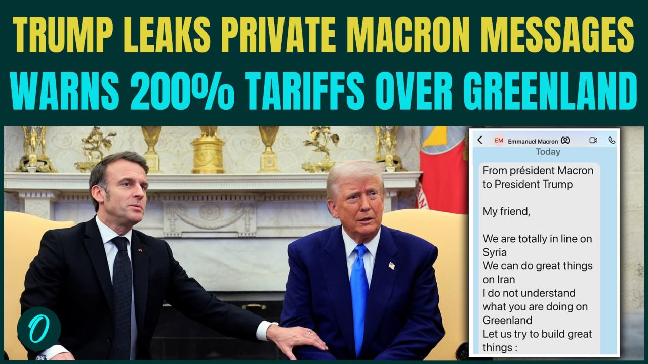 BREAKING: Trump LEAKS Macron’s Chat Over Greenland; Threatens to SLAP 200% Tariffs on French Goods