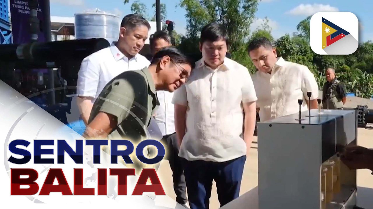 Bagong water treatment facility na isa sa pinakamalaki sa Negros Region Island, ininspeksyon ni PBBM | ulat ni Cleizl Pardilla