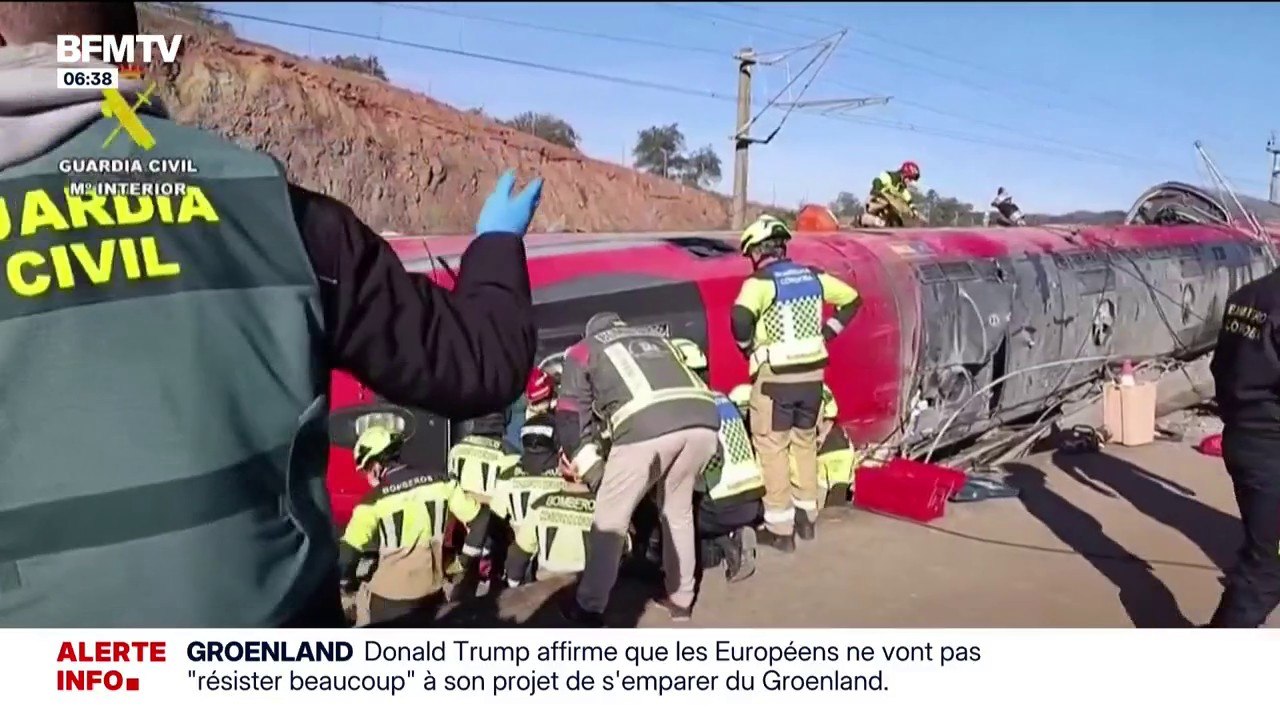 Collision de trains en Espagne: l'enquête se poursuit, une rupture de soudure de la voie pourrait être l'origine de l'accident