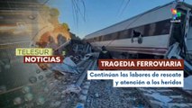 Autoridades en España confirman 40 personas fallecidas tras accidente ferroviario