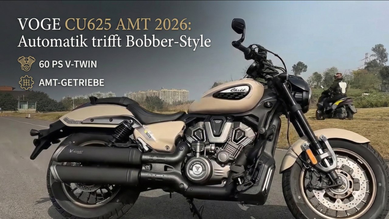 V-Twin Power ohne Kupplung: Das ist die 2026 Voge CU625 AMT