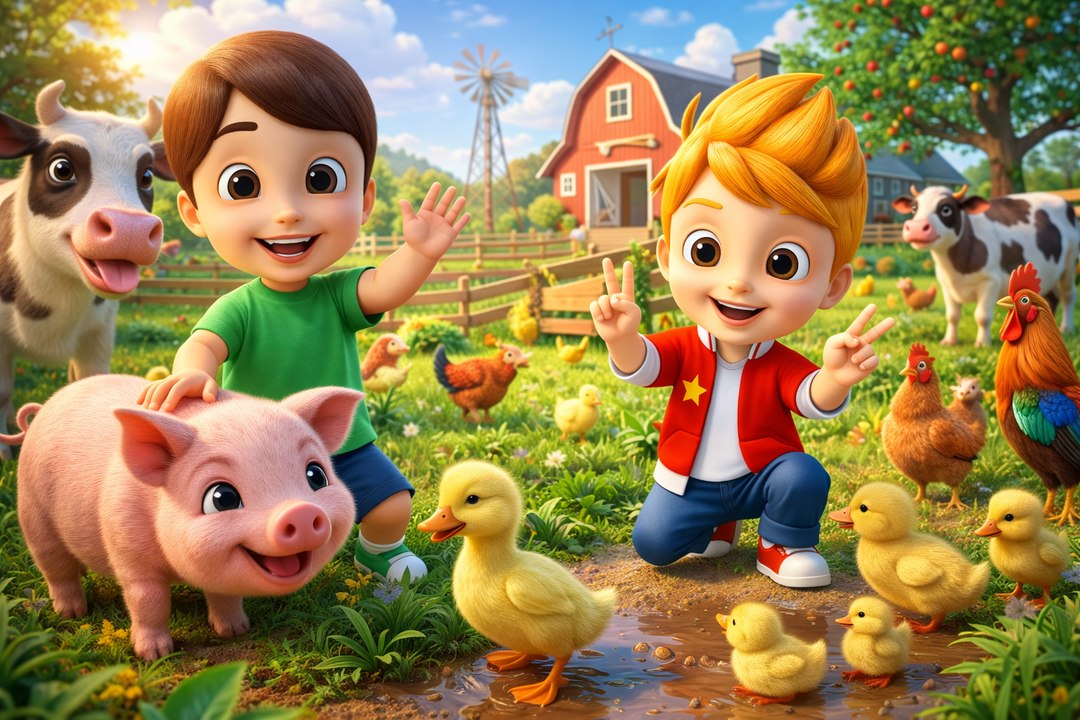 Old MacDonald Had a Farm 🐄 | Comptines Françaises pour Enfants | Kids TV French