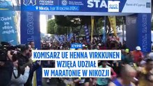 Cypr. Wiceprzewodnicząca Komisji Europejskiej, Henna Virkunen, pobiegła w maratonie w Nikozji