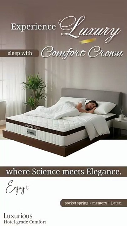 Pocket Spring, Latex & Memory Foam Mattress by Comfort