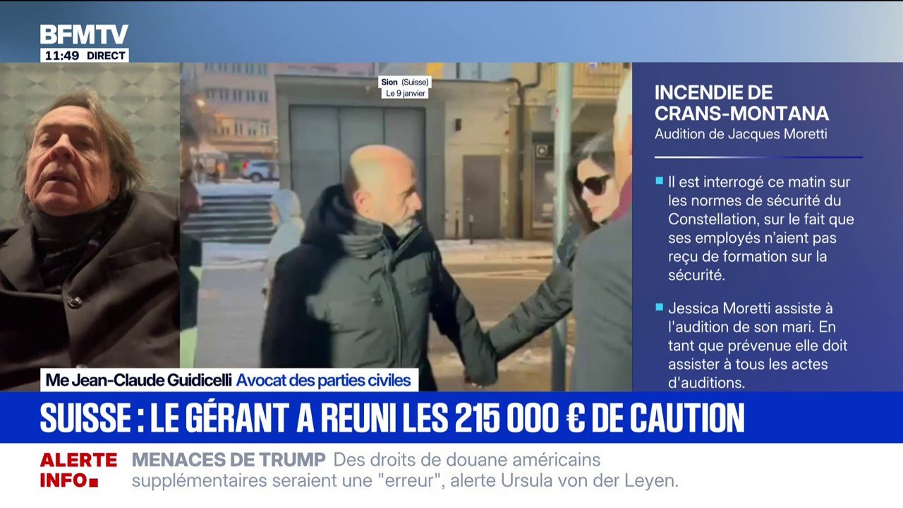 Crans-Montana: la remise en liberté de Jacques Moretti constituerait "une véritable première erreur judiciaire", estime Jean-Claude Guidicelli, avocat des parties civiles